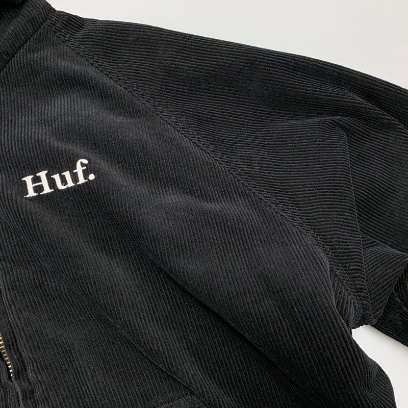 【中古品】【メンズ】 COLTON CORD HOODED ZIP JACKET フーデッド ジップ ジャケット アウター 142-260320-kh-02-izu サイズ：XL カラー：ブラック 万代Net店