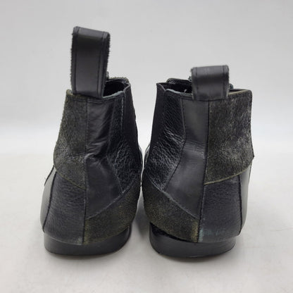 【現状渡し品】【メンズ/レディース】 COMME des GARCONS HOMME PLUS コムデギャルソンオムプリュス PATCHWORK SIDE GORE BOOTS パッチワーク サイドゴア ブーツ シューズ 靴 164-260320-ay-05-izu サイズ：26 カラー：ブラック 万代Net店