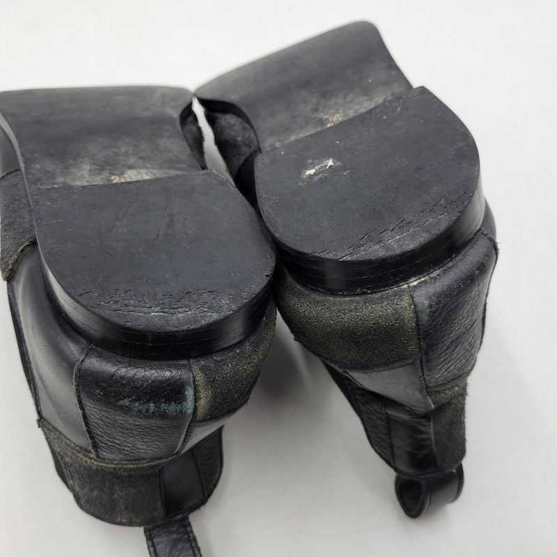 【現状渡し品】【メンズ/レディース】 COMME des GARCONS HOMME PLUS コムデギャルソンオムプリュス PATCHWORK SIDE GORE BOOTS パッチワーク サイドゴア ブーツ シューズ 靴 164-260320-ay-05-izu サイズ：26 カラー：ブラック 万代Net店