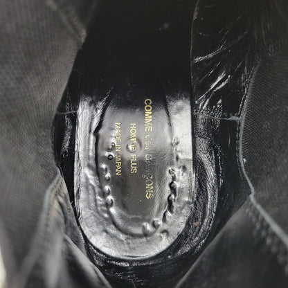 【現状渡し品】【メンズ/レディース】 COMME des GARCONS HOMME PLUS コムデギャルソンオムプリュス PATCHWORK SIDE GORE BOOTS パッチワーク サイドゴア ブーツ シューズ 靴 164-260320-ay-05-izu サイズ：26 カラー：ブラック 万代Net店