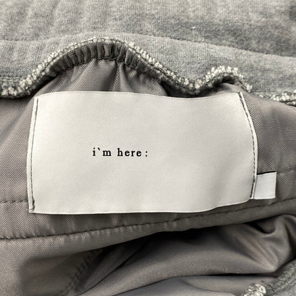 【中古品】【メンズ】 I’M HERE アイム ヒア I’M51 JF007 SIDE ZIP SWEAT PANTS サイド ジップ スウェット パンツ ズボン ボトムス 151-260320-ya-04-izu サイズ：M カラー：GRAY 万代Net店