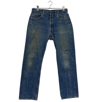 【現状渡し品】【メンズ】 501-0115 87年製 刻印524 BUTTON FLY ボタン フライ ブランクタブ 80S 501 DENIM PANTS デニム パンツ ズボン ボトムス 157-260328-ya-06-izu サイズ：34×30 カラー：インディゴ 万代Net店