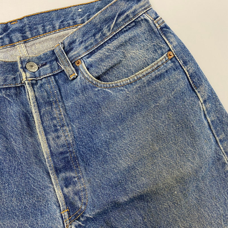 【現状渡し品】【メンズ】 501-0115 87年製 刻印524 BUTTON FLY ボタン フライ ブランクタブ 80S 501 DENIM PANTS デニム パンツ ズボン ボトムス 157-260328-ya-06-izu サイズ：34×30 カラー：インディゴ 万代Net店