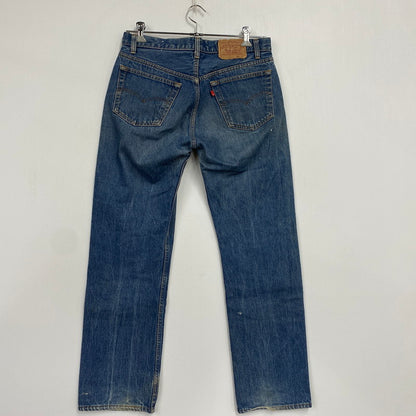 【現状渡し品】【メンズ】 501-0115 87年製 刻印524 BUTTON FLY ボタン フライ ブランクタブ 80S 501 DENIM PANTS デニム パンツ ズボン ボトムス 157-260328-ya-06-izu サイズ：34×30 カラー：インディゴ 万代Net店