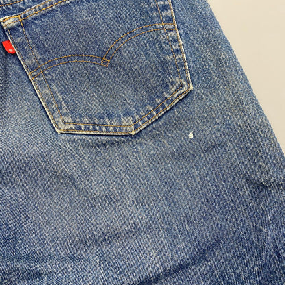 【現状渡し品】【メンズ】 501-0115 87年製 刻印524 BUTTON FLY ボタン フライ ブランクタブ 80S 501 DENIM PANTS デニム パンツ ズボン ボトムス 157-260328-ya-06-izu サイズ：34×30 カラー：インディゴ 万代Net店