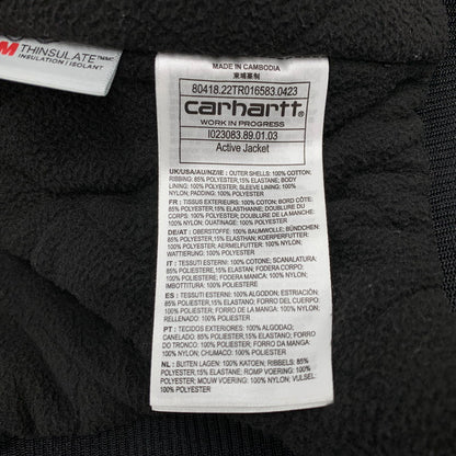 【中古品】【メンズ】 CARHARTT WIP カーハートダブリューアイピー I023083 ACTIVE JACKET アクティブ ジャケット アウター 142-260320-kh-05-izu サイズ：XL カラー：ブラック 万代Net店
