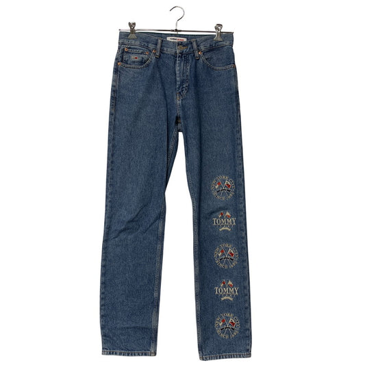 【中古品】【メンズ】 TOMMY JEANS トミー ジーンズ ETHAN イーサン 刺繍入り DENIM PANTS デニム パンツ ボトムス ズボン 158-260322-cs-21-izu サイズ：W28 L32 カラー：インディゴ 万代Net店