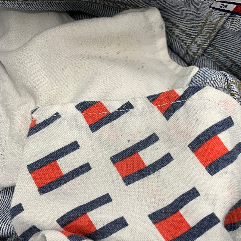 【中古品】【メンズ】 TOMMY JEANS トミー ジーンズ ETHAN イーサン 刺繍入り DENIM PANTS デニム パンツ ボトムス ズボン 158-260322-cs-21-izu サイズ：W28 L32 カラー：インディゴ 万代Net店