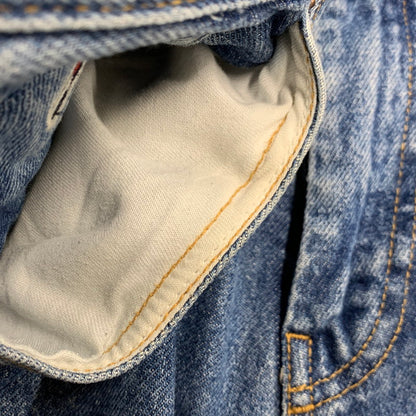 【中古品】【メンズ】 TOMMY JEANS トミー ジーンズ ETHAN イーサン 刺繍入り DENIM PANTS デニム パンツ ボトムス ズボン 158-260322-cs-21-izu サイズ：W28 L32 カラー：インディゴ 万代Net店