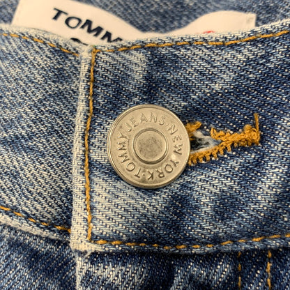 【中古品】【メンズ】 TOMMY JEANS トミー ジーンズ ETHAN イーサン 刺繍入り DENIM PANTS デニム パンツ ボトムス ズボン 158-260322-cs-21-izu サイズ：W28 L32 カラー：インディゴ 万代Net店