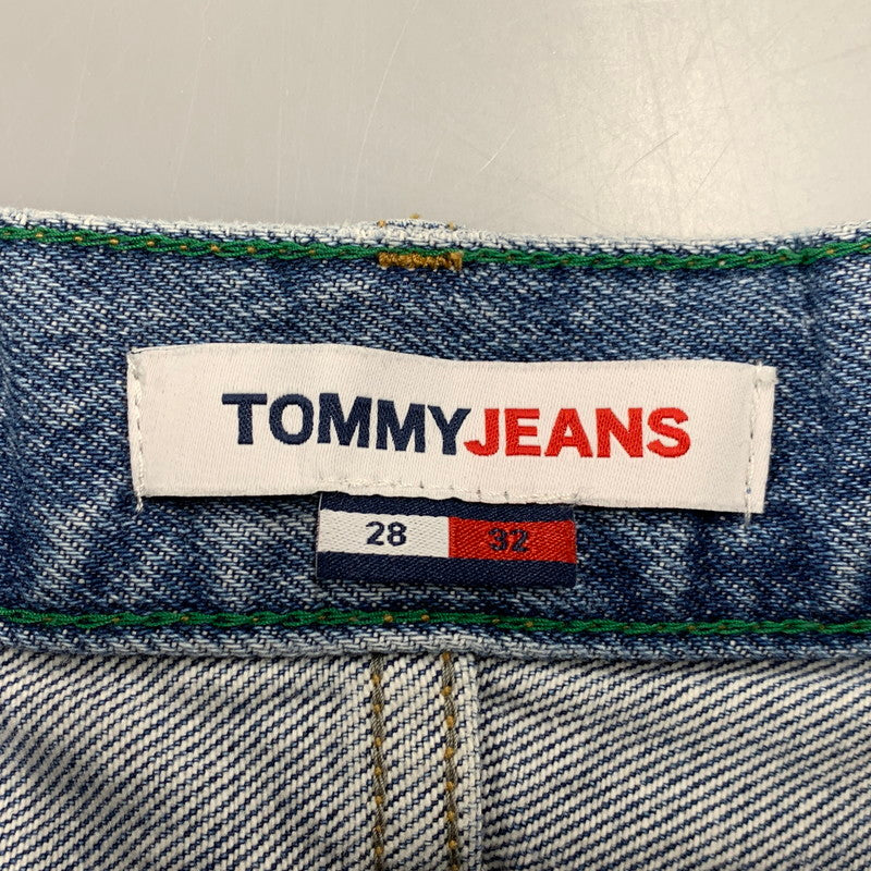【中古品】【メンズ】 TOMMY JEANS トミー ジーンズ ETHAN イーサン 刺繍入り DENIM PANTS デニム パンツ ボトムス ズボン 158-260322-cs-21-izu サイズ：W28 L32 カラー：インディゴ 万代Net店