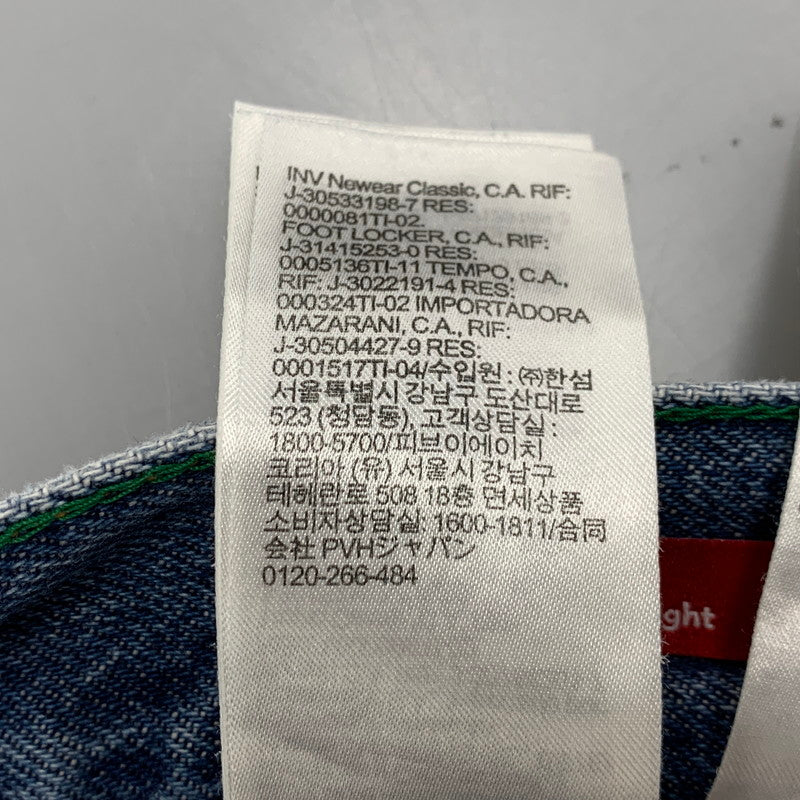 【中古品】【メンズ】 TOMMY JEANS トミー ジーンズ ETHAN イーサン 刺繍入り DENIM PANTS デニム パンツ ボトムス ズボン 158-260322-cs-21-izu サイズ：W28 L32 カラー：インディゴ 万代Net店