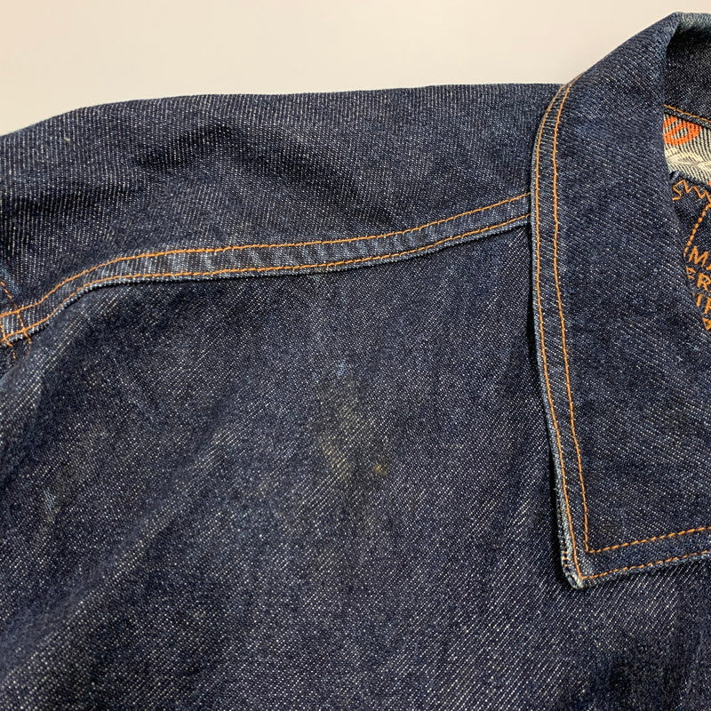 【中古品】【メンズ】 MARITHE FRANCOIS GIRBAUD マリテフランソワジルボー DENIM JACKET デニム ジャケット アウター 146-260320-kh-04-izu サイズ：XXL カラー：インディゴ 万代Net店