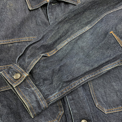 【中古品】【メンズ】 MARITHE FRANCOIS GIRBAUD マリテフランソワジルボー DENIM JACKET デニム ジャケット アウター 146-260320-kh-04-izu サイズ：XXL カラー：インディゴ 万代Net店
