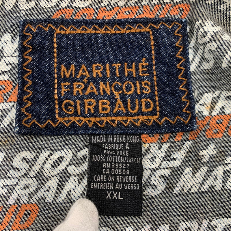【中古品】【メンズ】 MARITHE FRANCOIS GIRBAUD マリテフランソワジルボー DENIM JACKET デニム ジャケット アウター 146-260320-kh-04-izu サイズ：XXL カラー：インディゴ 万代Net店