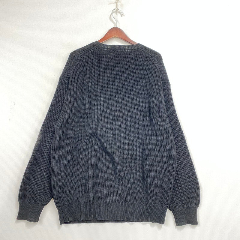 【中古品】【メンズ】 3FW SMALL BOX RIBBED SWEATER スモール ボックス リブド セーター トップス ニット 149-260320-ya-02-izu サイズ：L カラー：BLACK 万代Net店