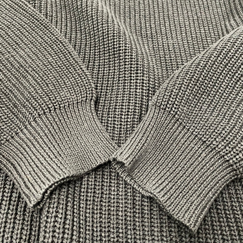 【中古品】【メンズ】 3FW SMALL BOX RIBBED SWEATER スモール ボックス リブド セーター トップス ニット 149-260320-ya-02-izu サイズ：L カラー：BLACK 万代Net店