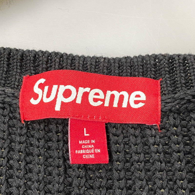 【中古品】【メンズ】 3FW SMALL BOX RIBBED SWEATER スモール ボックス リブド セーター トップス ニット 149-260320-ya-02-izu サイズ：L カラー：BLACK 万代Net店