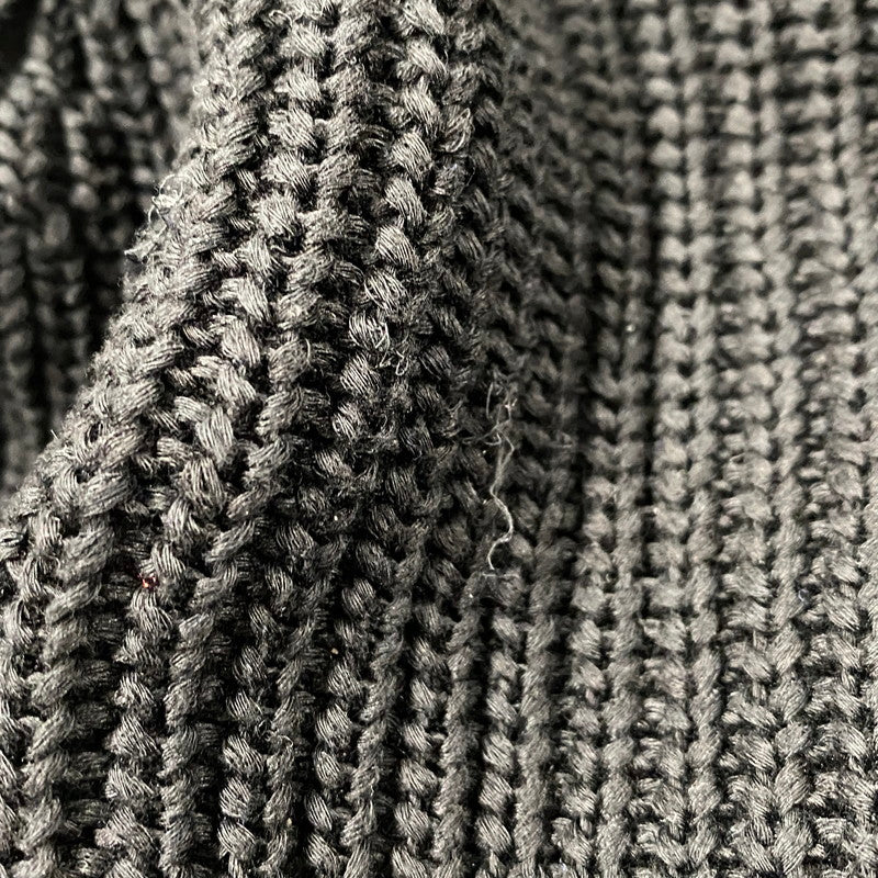 【中古品】【メンズ】 3FW SMALL BOX RIBBED SWEATER スモール ボックス リブド セーター トップス ニット 149-260320-ya-02-izu サイズ：L カラー：BLACK 万代Net店