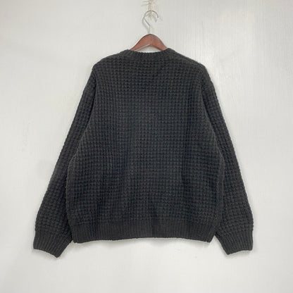 【中古品】【メンズ】 25FW SMALL BOX WAFFLE SWEATER スモール ボックス ワッフル セーター トップス ニット 149-260320-ya-01-izu サイズ：L カラー：BLACK 万代Net店