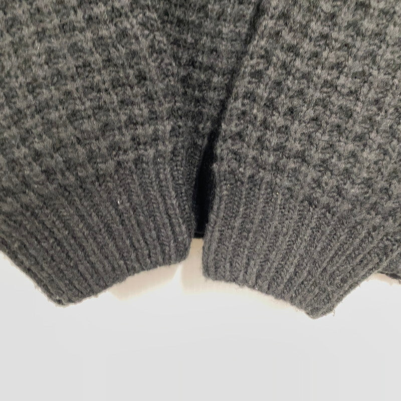 【中古品】【メンズ】 25FW SMALL BOX WAFFLE SWEATER スモール ボックス ワッフル セーター トップス ニット 149-260320-ya-01-izu サイズ：L カラー：BLACK 万代Net店