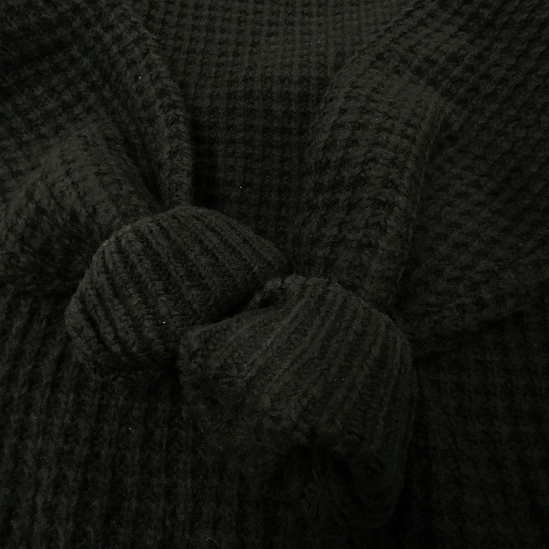 【中古品】【メンズ】 25FW SMALL BOX WAFFLE SWEATER スモール ボックス ワッフル セーター トップス ニット 149-260320-ya-01-izu サイズ：L カラー：BLACK 万代Net店