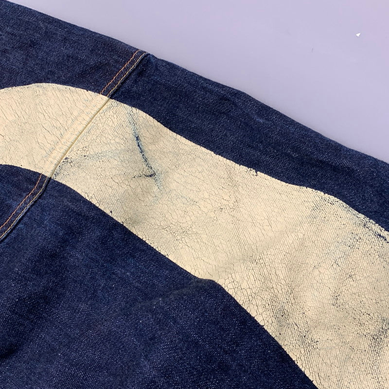 【中古品】【メンズ】 EVISU エヴィス GENES OSAKA PRINT DENIM PANTS プリント デニムパンツ シンチバック 大黒×フロントカモメ ジーンズ ボトムス 156-260321-as-04-izu サイズ：31×35 カラー：インディゴ 万代Net店