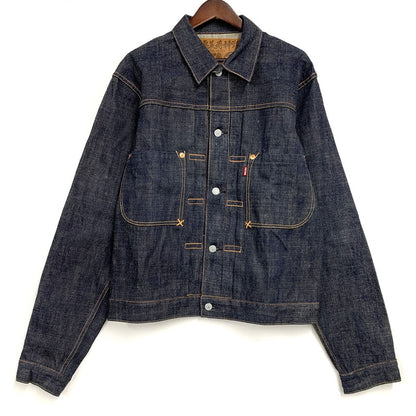【中古美品】【メンズ】 EVISU エヴィス 2ND DENIM JACKET LOT1008 デニムジャケット 新恵比寿神頭 アウター 145-260321-as-10-izu サイズ：42 カラー：インディゴ 万代Net店