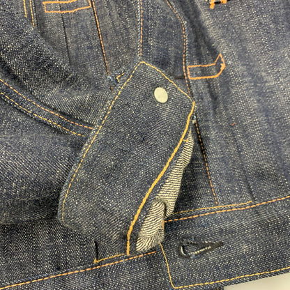 【中古美品】【メンズ】 EVISU エヴィス 2ND DENIM JACKET LOT1008 デニムジャケット 新恵比寿神頭 アウター 145-260321-as-10-izu サイズ：42 カラー：インディゴ 万代Net店