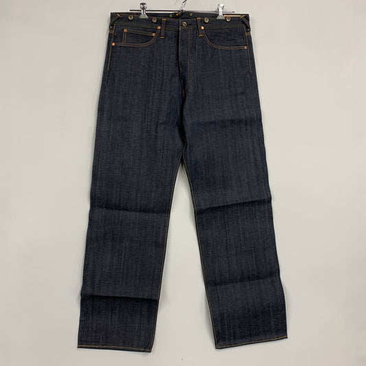 【中古美品】【メンズ】 EVISU エヴィス BUTTONFLY DENIM PANTS LOT2111 ボタンフライ デニムパンツ シンチバック ジーンズ ボトムス 156-260321-as-03-izu サイズ：40×35 カラー：インディゴ 万代Net店