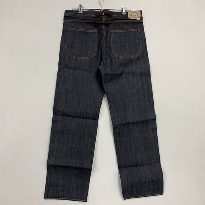 【中古美品】【メンズ】 EVISU エヴィス BUTTONFLY DENIM PANTS LOT2111 ボタンフライ デニムパンツ シンチバック ジーンズ ボトムス 156-260321-as-03-izu サイズ：40×35 カラー：インディゴ 万代Net店