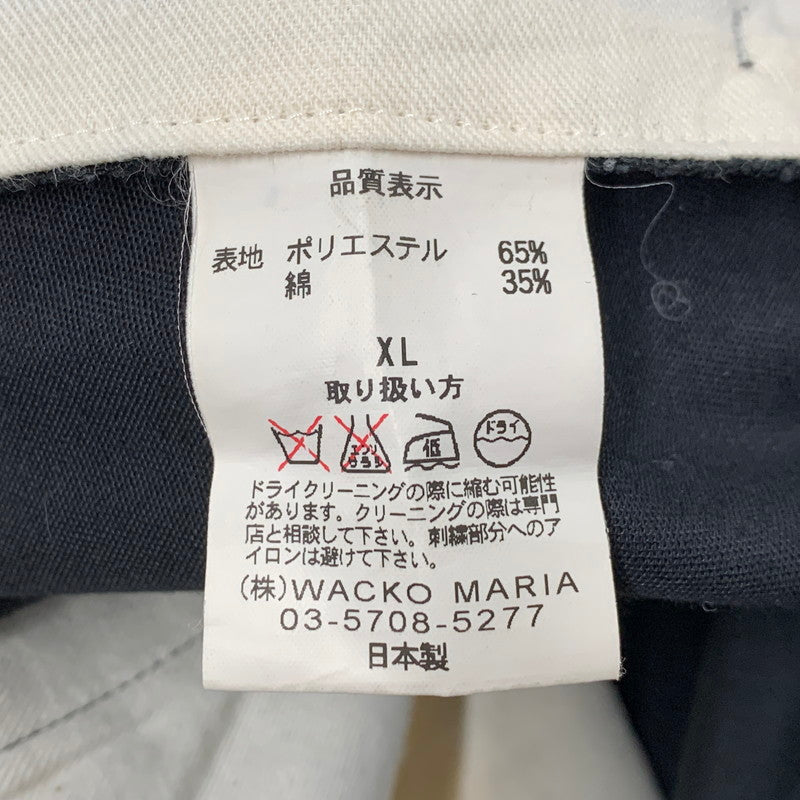 【中古品】【メンズ】 WACKO MARIA ワコマリア SLACKS PANTS スラックスパンツ ボトムス 153-260321-as-05-izu サイズ：XL カラー：ブラック 万代Net店