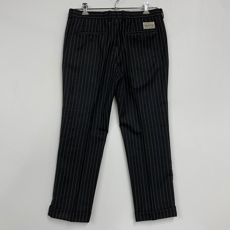 【中古品】【メンズ】 WACKO MARIA ワコマリア STRIPE SLACKS PANTS ストライプ スラックス パンツ ボトムス 153-260321-as-06-izu サイズ：XL カラー：ブラック 万代Net店