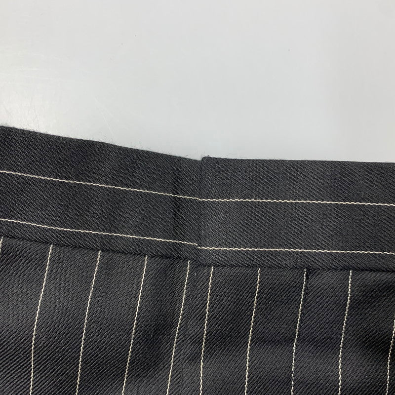【中古品】【メンズ】 WACKO MARIA ワコマリア STRIPE SLACKS PANTS ストライプ スラックス パンツ ボトムス 153-260321-as-06-izu サイズ：XL カラー：ブラック 万代Net店