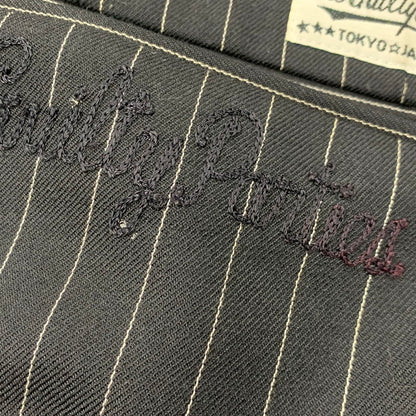 【中古品】【メンズ】 WACKO MARIA ワコマリア STRIPE SLACKS PANTS ストライプ スラックス パンツ ボトムス 153-260321-as-06-izu サイズ：XL カラー：ブラック 万代Net店