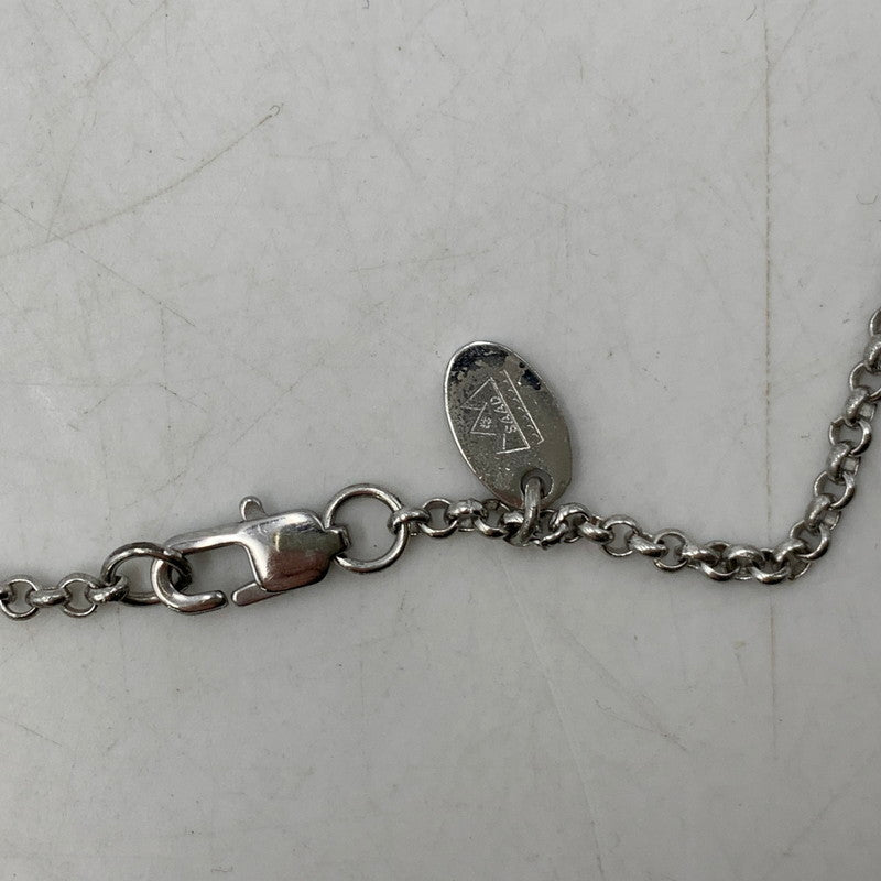 【中古品】【メンズ/レディース】 SAAD サード XNC-10 45 925 TURQUOISE FEATHER PENDANT TOP & CHAIN NECKLACE ターコイズ フェザー ペンダント トップ アンド チェーン ネックレス アクセサリー 191-260321-ya-02-izu カラー：シルバー 万代Net店