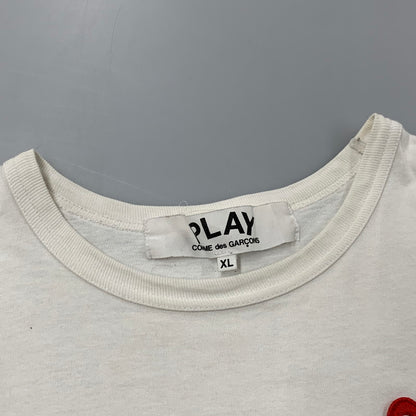 【中古品】【メンズ】 AZ-T108 RED EMBLEM SS TEE レッド エンブレム ショートスリーブ ティー トップス 半袖 140-260325-cs-14-izu サイズ：XL カラー：ホワイト 万代Net店