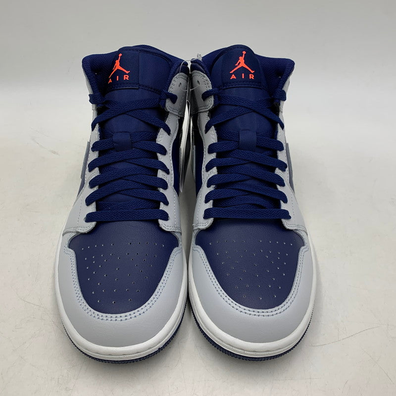 【中古美品】【メンズ】 DQ8426-403 AIR JORDAN エア ジョーダン 1 MID ミッド スニーカー シューズ 靴 160-260321-ya-01-izu サイズ：26.5cm カラー：BLUE VOID/PURE PLATINUM 万代Net店