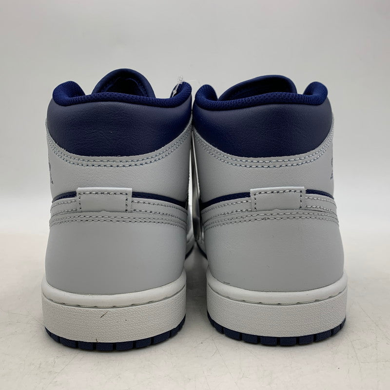 【中古美品】【メンズ】 DQ8426-403 AIR JORDAN エア ジョーダン 1 MID ミッド スニーカー シューズ 靴 160-260321-ya-01-izu サイズ：26.5cm カラー：BLUE VOID/PURE PLATINUM 万代Net店