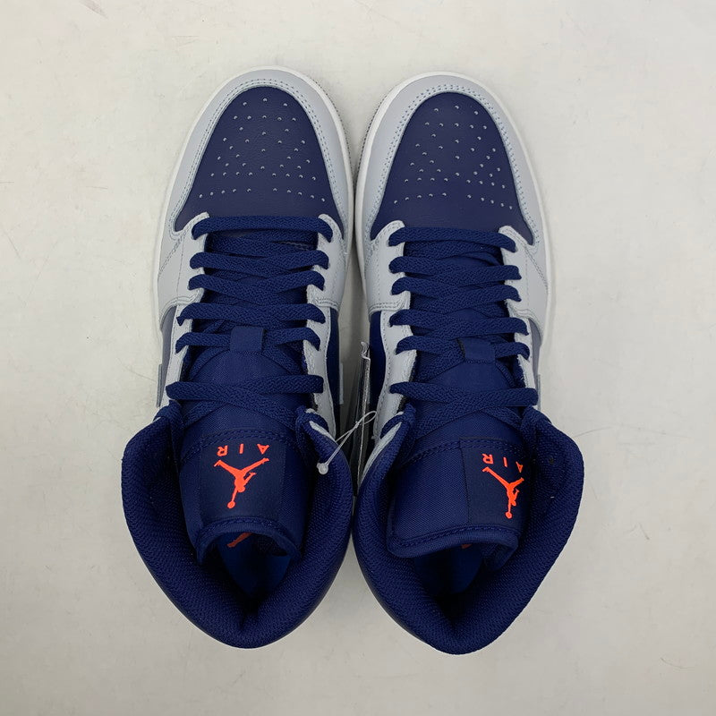 【中古美品】【メンズ】 DQ8426-403 AIR JORDAN エア ジョーダン 1 MID ミッド スニーカー シューズ 靴 160-260321-ya-01-izu サイズ：26.5cm カラー：BLUE VOID/PURE PLATINUM 万代Net店