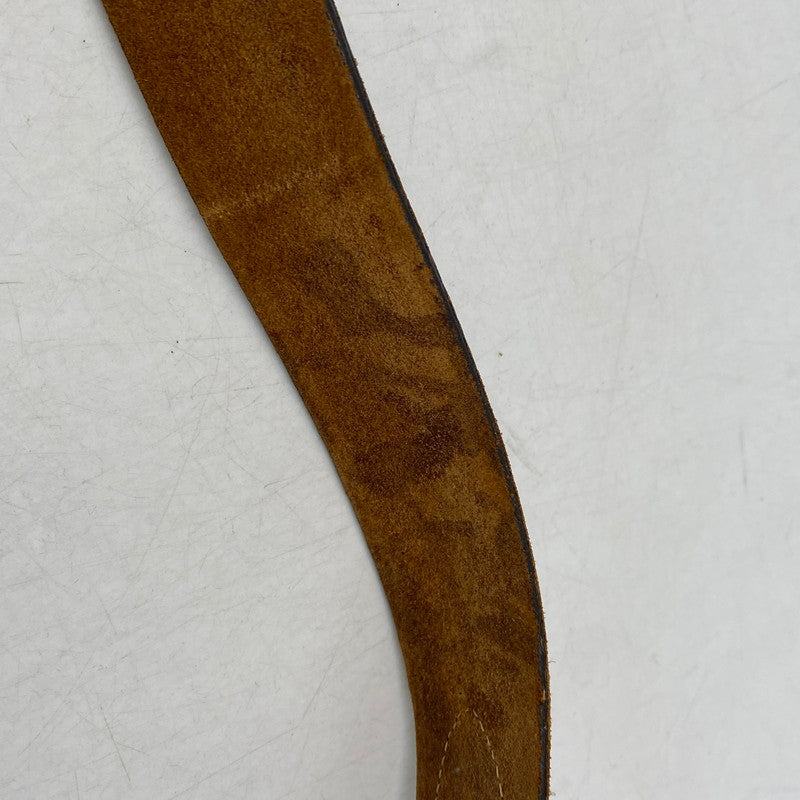 【現状渡し品】【メンズ/レディース】 USA製 LEATHER BELT レザーベルト 205-260324-ya-13-izu サイズ：32 カラー：BROWN 万代Net店