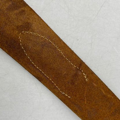 【現状渡し品】【メンズ/レディース】 USA製 LEATHER BELT レザーベルト 205-260324-ya-13-izu サイズ：32 カラー：BROWN 万代Net店