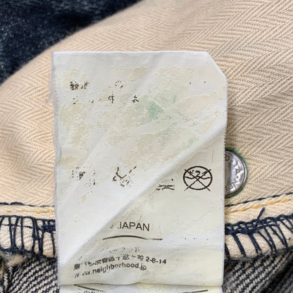 【中古品】【メンズ】 NEIGHBORHOOD ネイバーフッド WASHED NARROW DENIM PANTS 142DCNH-PTM12 ウォッシュド ナロー デニムパンツ ジーンズ ボトムス 153-260321-as-01-izu サイズ：M カラー：インディゴ 万代Net店