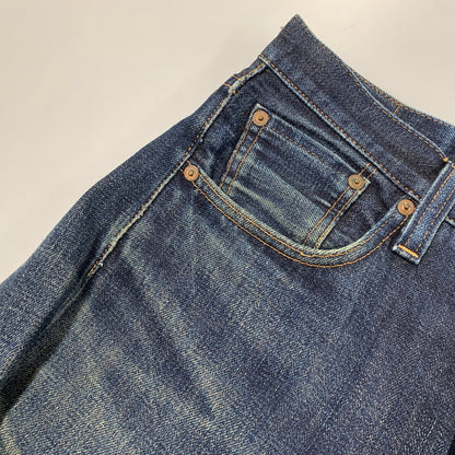 【現状渡し品】【メンズ】 47501 刻印J22 BIG-E 赤耳 日本製 2006年製 1947年復刻モデル 00S 501XX DENIM PANTS デニム パンツ ボトムス ズボン 157-260325-cs-19-izu サイズ：31×36 カラー：インディゴ 万代Net店