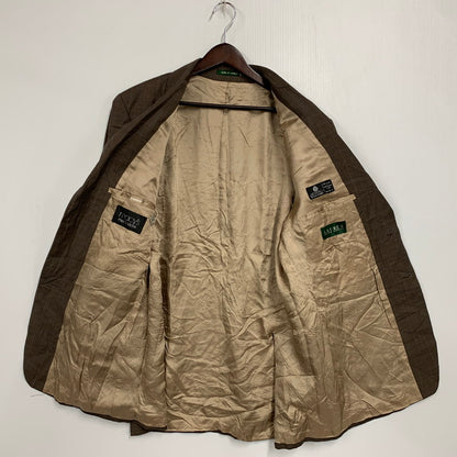 【中古品】【メンズ】 LAUREN RALPH LAUREN ローレン ラルフ ローレン TAILORED JACKET テーラードジャケット カナダ製 146-260326-as-01-izu カラー：ブラウン 万代Net店