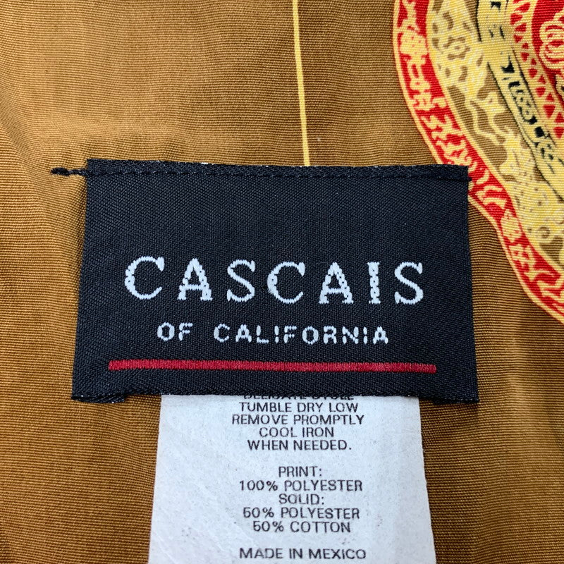 【中古品】【メンズ】 CASCAIS OF CALIFORNIA カスカイスオブカリフォルニア 8151X メキシコ製 総柄 NO COLLAR BOMBER JACKET ノー カラー ボンバー ジャケット アウター 146-260325-cs-15-izu サイズ：2X カラー：マルチ 万代Net店