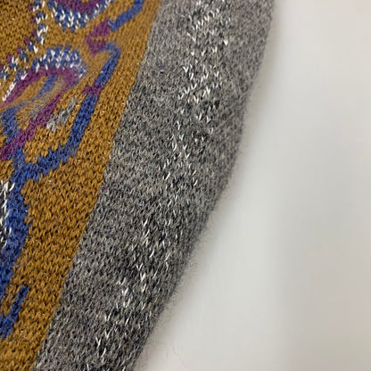 【中古品】【メンズ】 MODIGLIANI モディリアーニ 幾何学模様 V NECK WOOL KNIT ブイネック ウール ニット トップス 長袖 146-260325-cs-17-izu サイズ：L カラー：マルチ 万代Net店