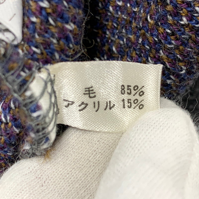 【中古品】【メンズ】 MODIGLIANI モディリアーニ 幾何学模様 V NECK WOOL KNIT ブイネック ウール ニット トップス 長袖 146-260325-cs-17-izu サイズ：L カラー：マルチ 万代Net店