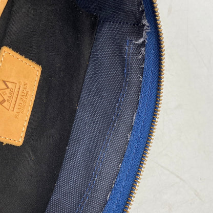 【中古品】【メンズ/レディース】 SAAD サード CANVAS SADDLE LEATHER SHOULDER BAG キャンバス サドル レザーショルダーバッグ 鞄 カバン 188-260324-ya-11-izu カラー：チャコールグレー×キャメル 万代Net店