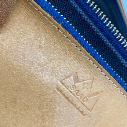 【中古品】【メンズ/レディース】 SAAD サード CANVAS SADDLE LEATHER SHOULDER BAG キャンバス サドル レザーショルダーバッグ 鞄 カバン 188-260324-ya-11-izu カラー：チャコールグレー×キャメル 万代Net店